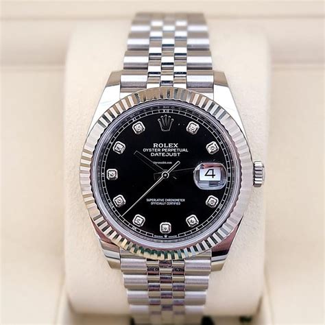 black face diamond rolex|rolex date just black dial.